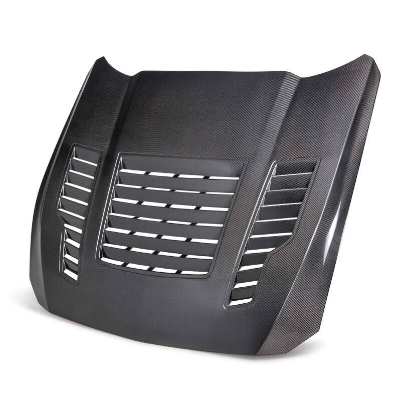 Ford Mustang Hood - Anderson Composites - Type-GT4 Double-Sided Carbon Fiber - `24-`27